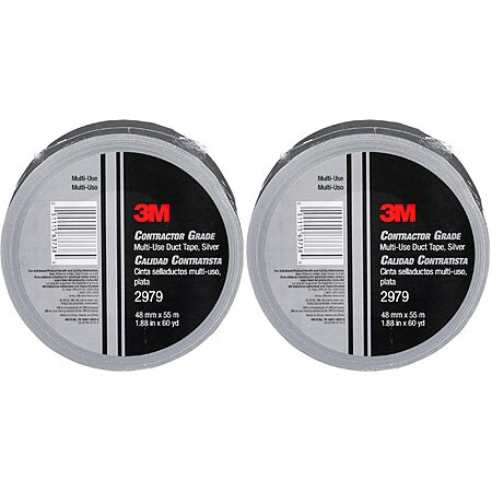 Amazon: 3M Talc 2979 Multi-Use Duct Tape (Silver): 2-Pack $10.50, 4-Pack $21 (Reg $53, ~61% Off) + FS w/ Prime
