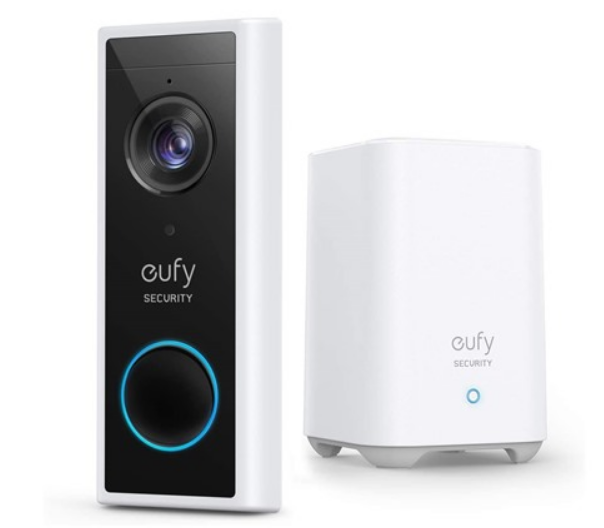 eufy Wireless HD Video Doorbell White - $163.99 - Free shipping for Prime members