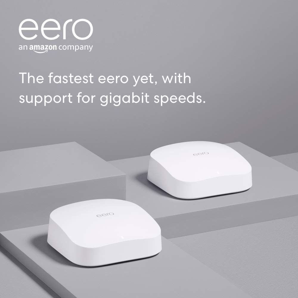Amazon eero Pro 6 tri-band mesh Wi-Fi 6 router with built-in Zigbee smart home hub from $150