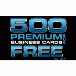 NOW DEAD: 500 (not just 250) FREE PREMIUM business cards + S&amp;H