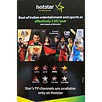 Hotstar USA Annual Subscription effectively at $30 after 40% OFF and $30 Amazon GC (Promo Code - KKNCSTAR) - Expired