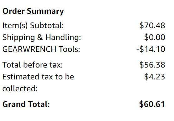 20% off GEARWRENCH 20 Pc. Phillips/Slotted/Torx Dual Material Screwdriver Set - 80066 $56.38