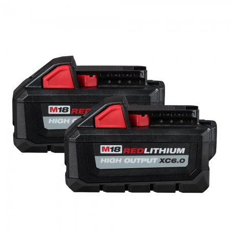 2-Pk Milwaukee M18 REDLITHIUM XC 6.0Ah Battery + M18 2-Gallon Wet/Dry Vacuum $188