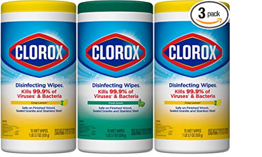 Clorox Disinfecting Wipes 3-Pack (75 count) $9.98