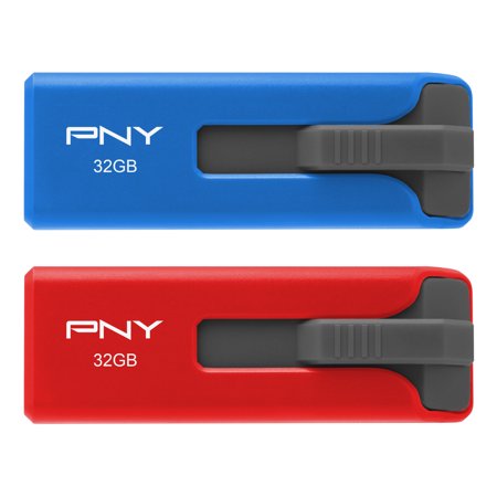 PNY 32GB USB 2.0 Flash Drive 2-Pack IN-STORE ONLY YMMV - Walmart $1