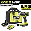 RYOBI ONE+ HP 18V Brushless Cordless 1/2 in. Drill/Driver Kit with (2) 2.0 Ah HIGH PERFORMANCE Batteries, Charger, and Bag (In-Store Clearance) YMMV $80 at Home Depot