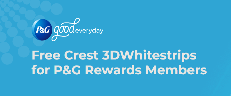 P&amp;G Rewards Members: Free Sample Crest 3DWhitestrips