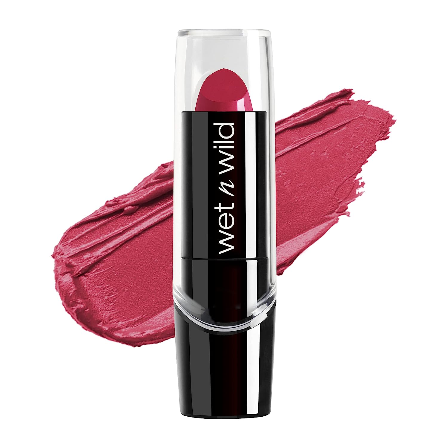 Amazon.com : wet n wild Silk Finish Lipstick| Hydrating Lip Color| Rich Buildable Color| In The Near Fuchsia Pink : Beauty & Personal Care