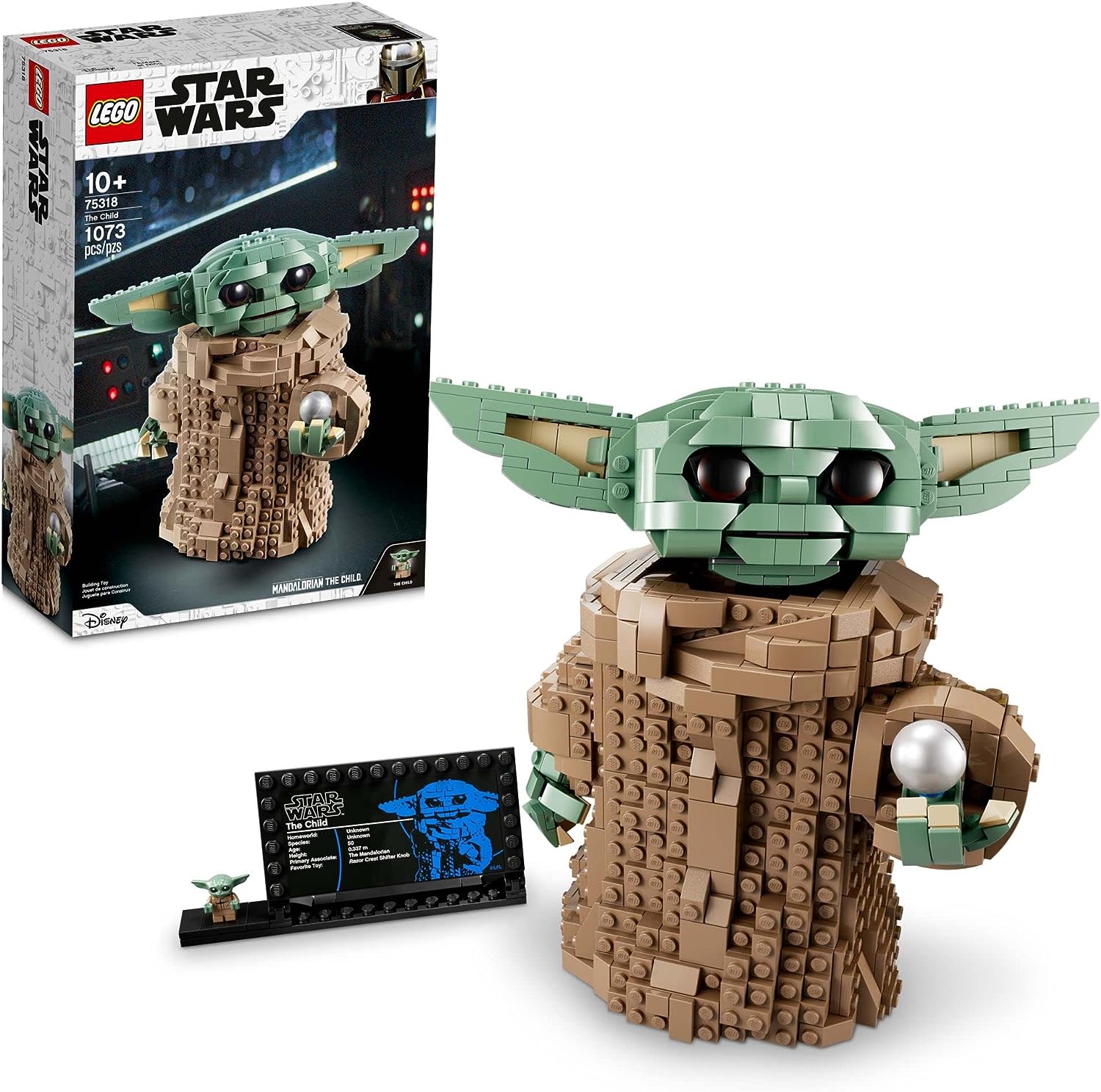 LEGO Star Wars: The Mandalorian Series The Child 75318 - Baby Yoda Grogu Figure, Building Toy, Collectible Room Decoration for Boys and Girls, Teens, with Minifigure and  - $45.00