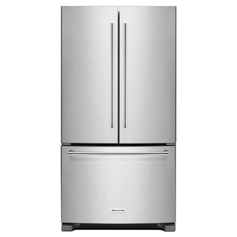 KitchenAid 20 cu. ft. French Door Refrigerator in Stainless Steel, Counter Depth - $999 at Home Depot