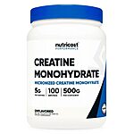 Nutricost creatine monohydrate - $13.59 per 500g tub at Vitacost