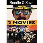 Super Troopers + Super Troopers 2 (Digital HDX Films) $5