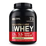 Optimum Nutrition Gold Standard 100% Whey Protein Powder, Vanilla Ice Cream, 5 Pound $59.36 at Amazon