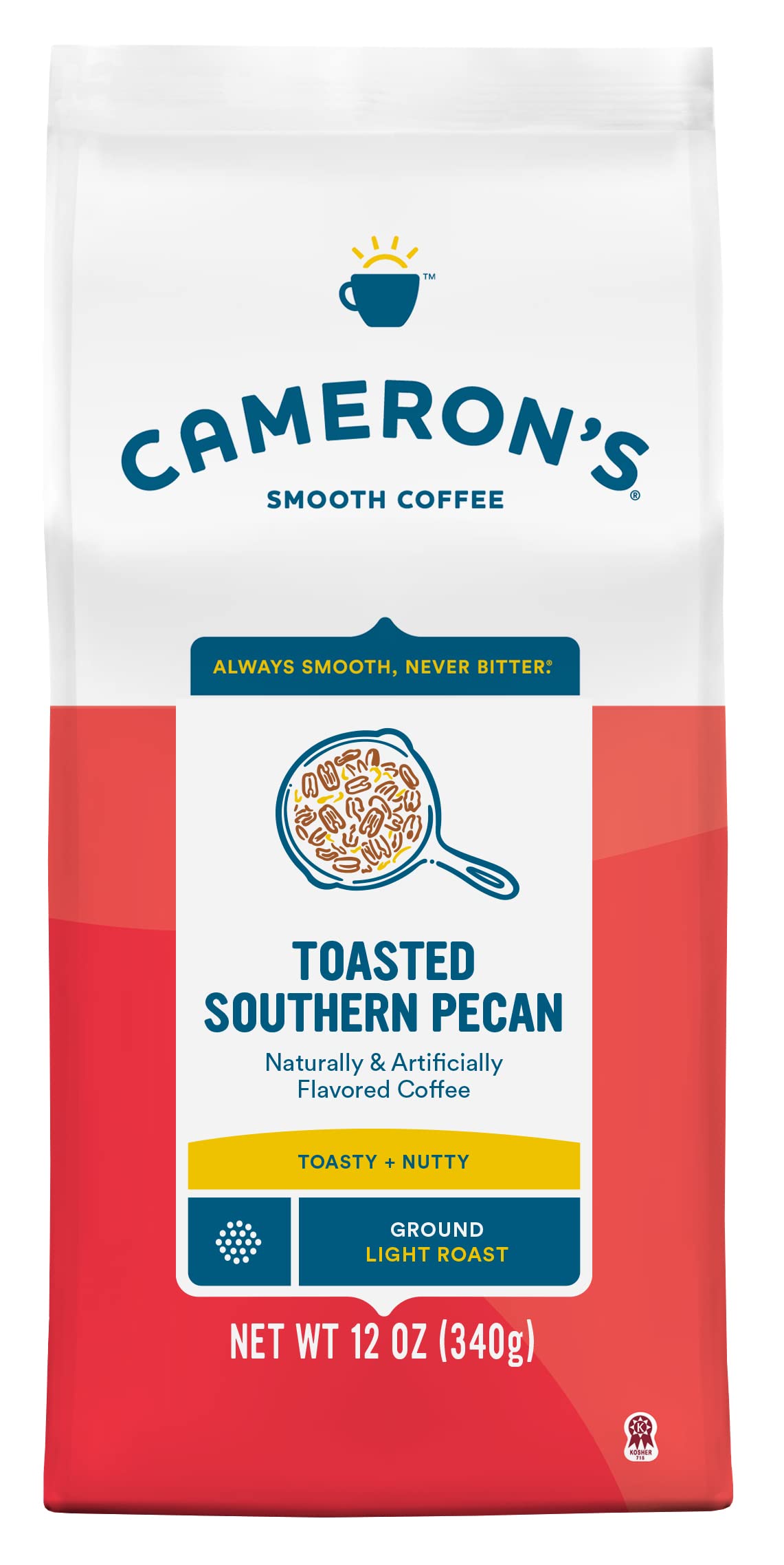 $4.72 /w S&S: 12oz Cameron's Roasted Ground Coffee Bag (Highlander Grog or Toasted Southern Pecan) at Amazon