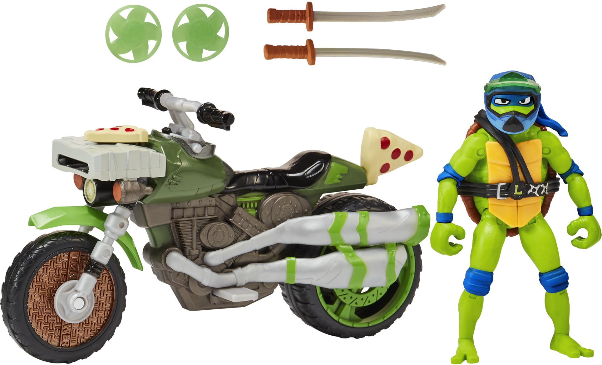 $10.19: Teenage Mutant Ninja Turtles: Mutant Mayhem Ninja Kick Cycle with Exclusive Leonardo Figure at Amazon
