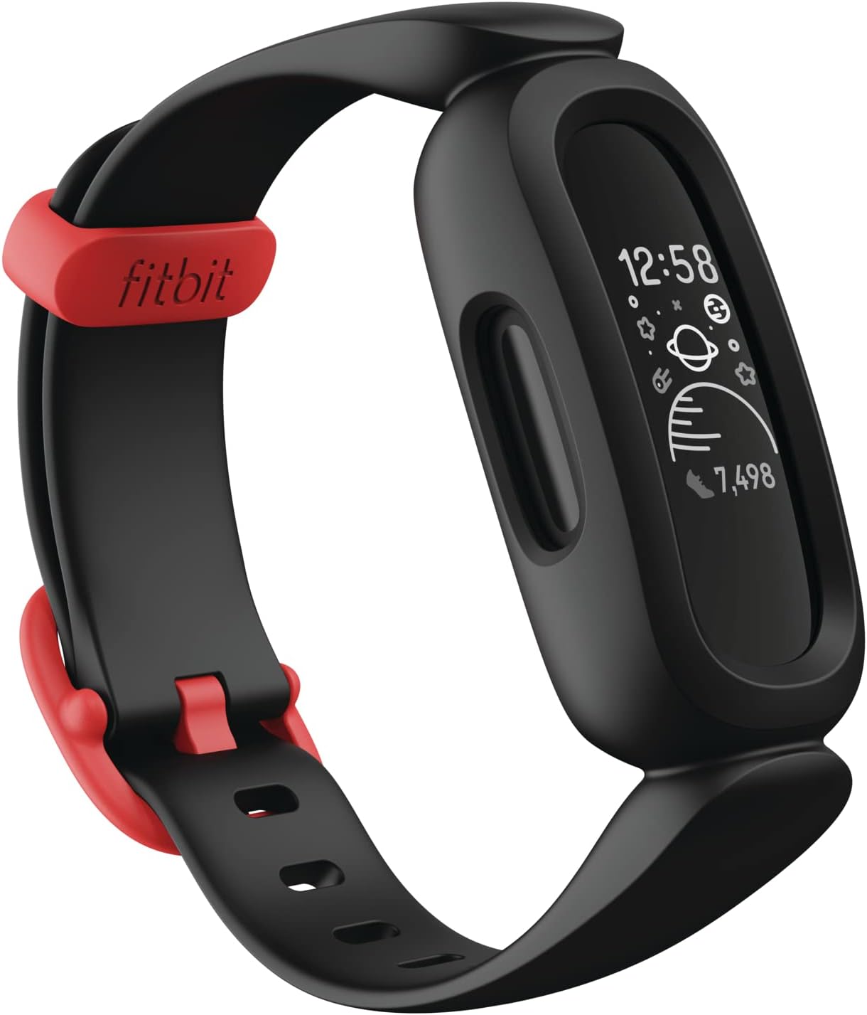 Limited-time deal: Fitbit Ace 3 Activity-Tracker for Kids 6+ One Size, Black/Racer Red - $39.95 at Amazon