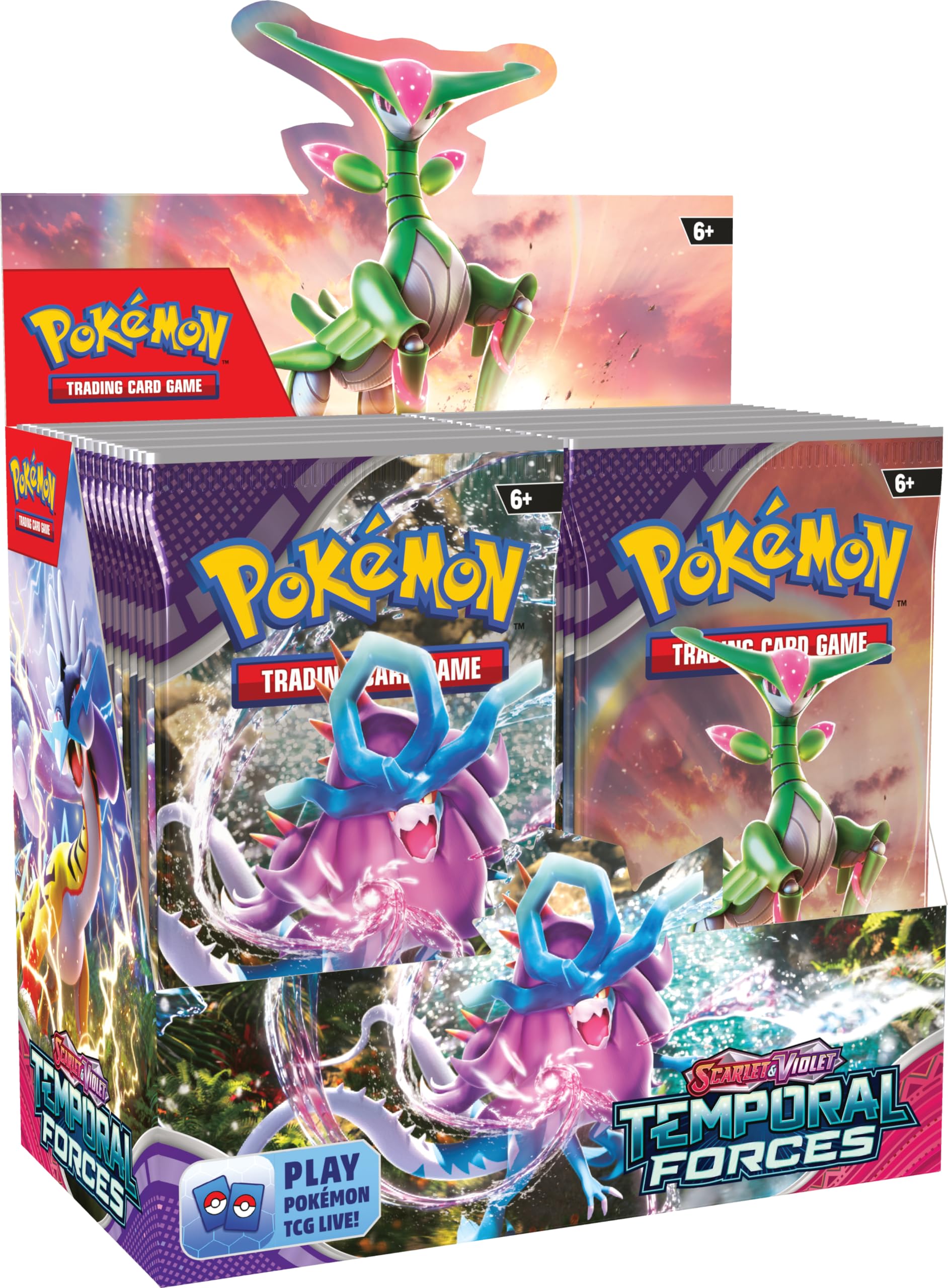 $99.92: POKEMON TCG: Scarlet and Violet: Temporal Forces: Booster Display Box at Amazon