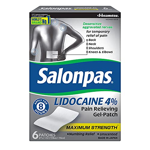 Salonpas, Gel-Patch, 6 count, for Back, Neck, Shoulder, Knee Pain and Muscle Soreness - $6.20 at Amazon