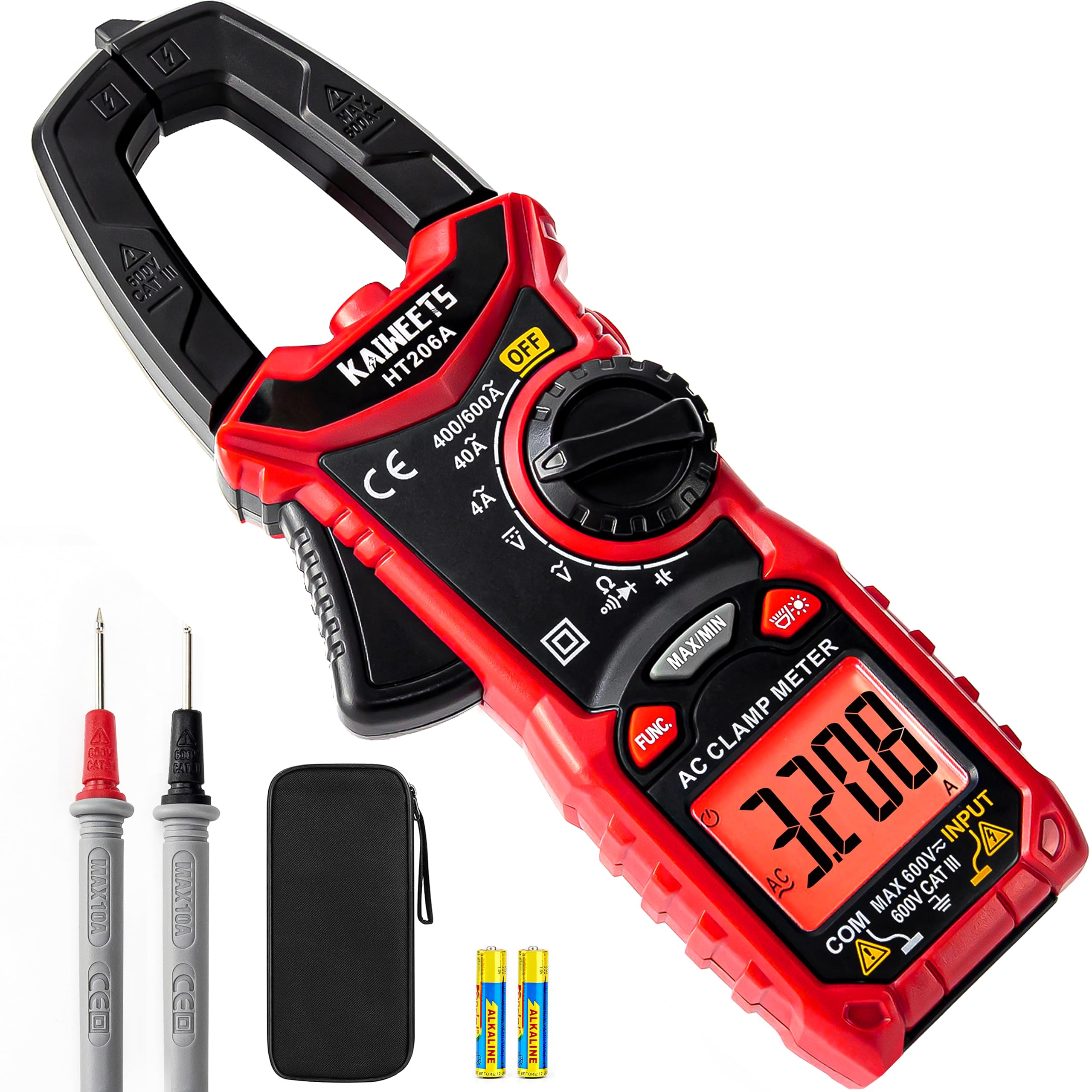 KAIWEETS Digital Clamp Meter dc/ac current - $30 at Kaiweets Direct via Amazon