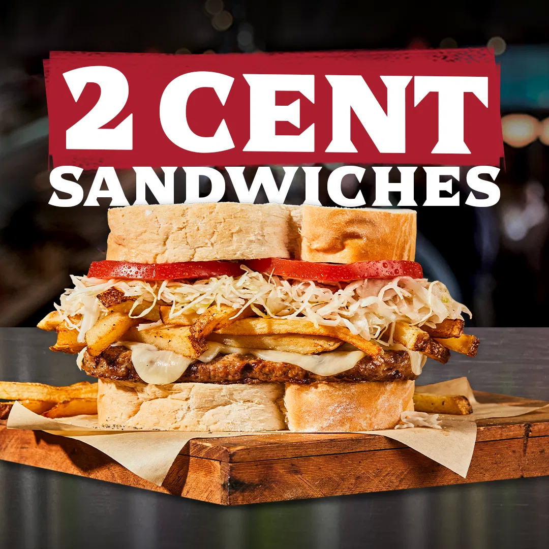 Primanti Bros sandwiches BOGO for 2 cents (MD, OH, PA, WV), Today only