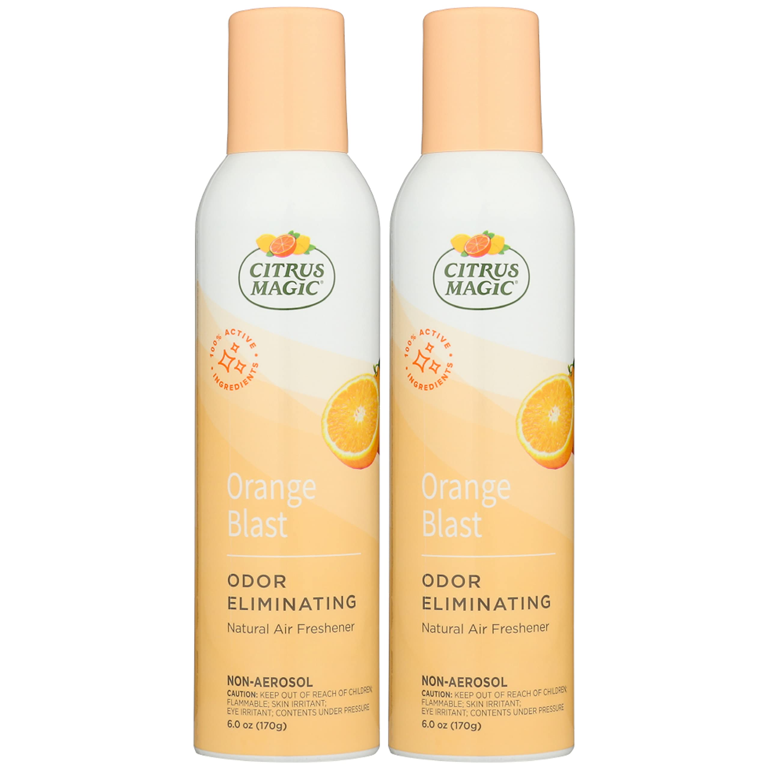 Citrus Magic Natural Odor Eliminating Air Freshener Spray, Orange Blast 6 ounce pack of 2 - $11.96 at Amazon
