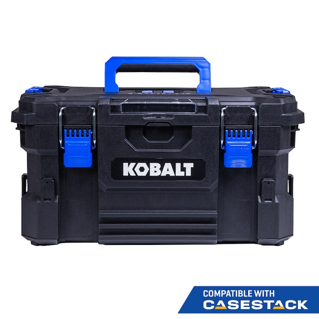 YMMV / Clearance ? Kobalt CASESTACK 21.25-in W x 11-in H Black Plastic Lockable Tool Box Lowes.com - $14.92