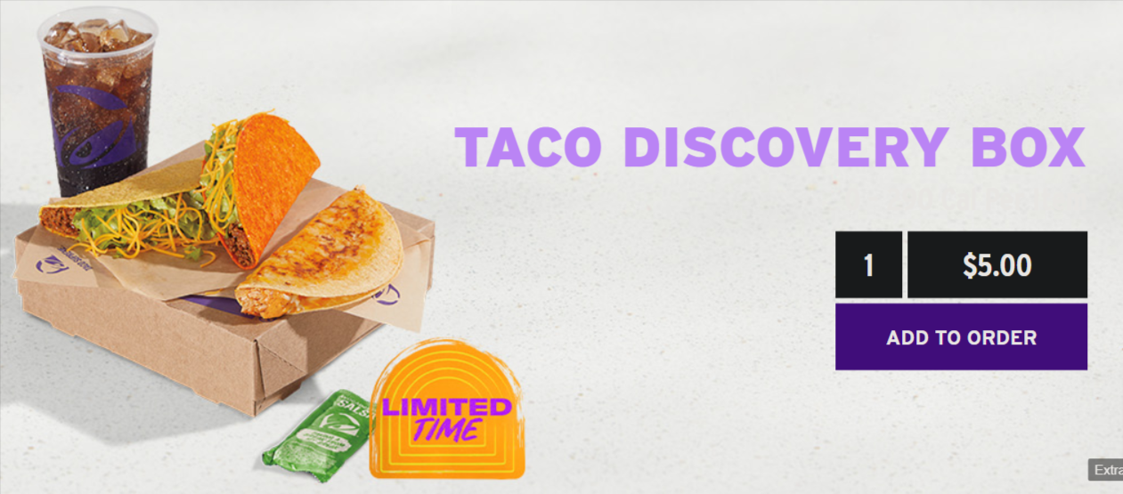 Taco Bell - $5 Taco Discovery Box