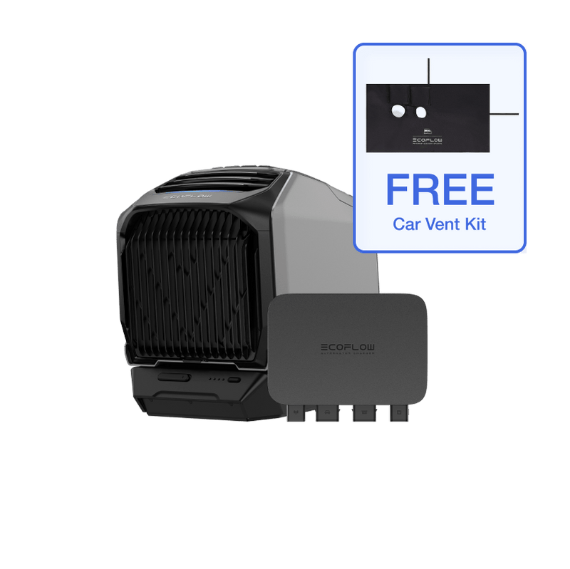 Ecoflow Wave 2 Air Conditioner with Heater + Add-on Battery + 220W Portable Solar Panel + Car Vent Kit $1399