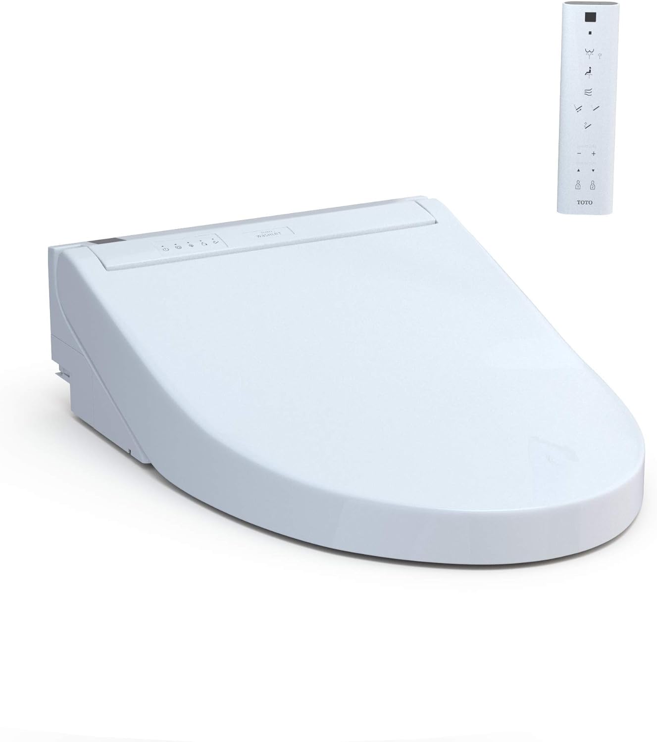 TOTO SW3084#01 WASHLET C5 Electronic Bidet Toilet Seat with PREMIST and EWATER+ Wand Cleaning, Elongated, Cotton White $381.73 at Amazon