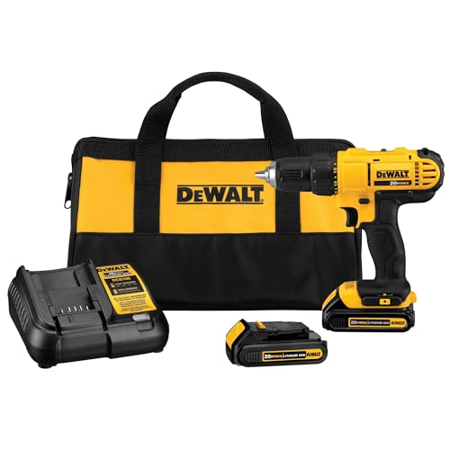 Amazon.com: DEWALT 20V Max Cordless Drill/Driver Kit, Compact, 1/2-Inch (DCD771C2), Yellow : Tools & Home Improvement $99.99