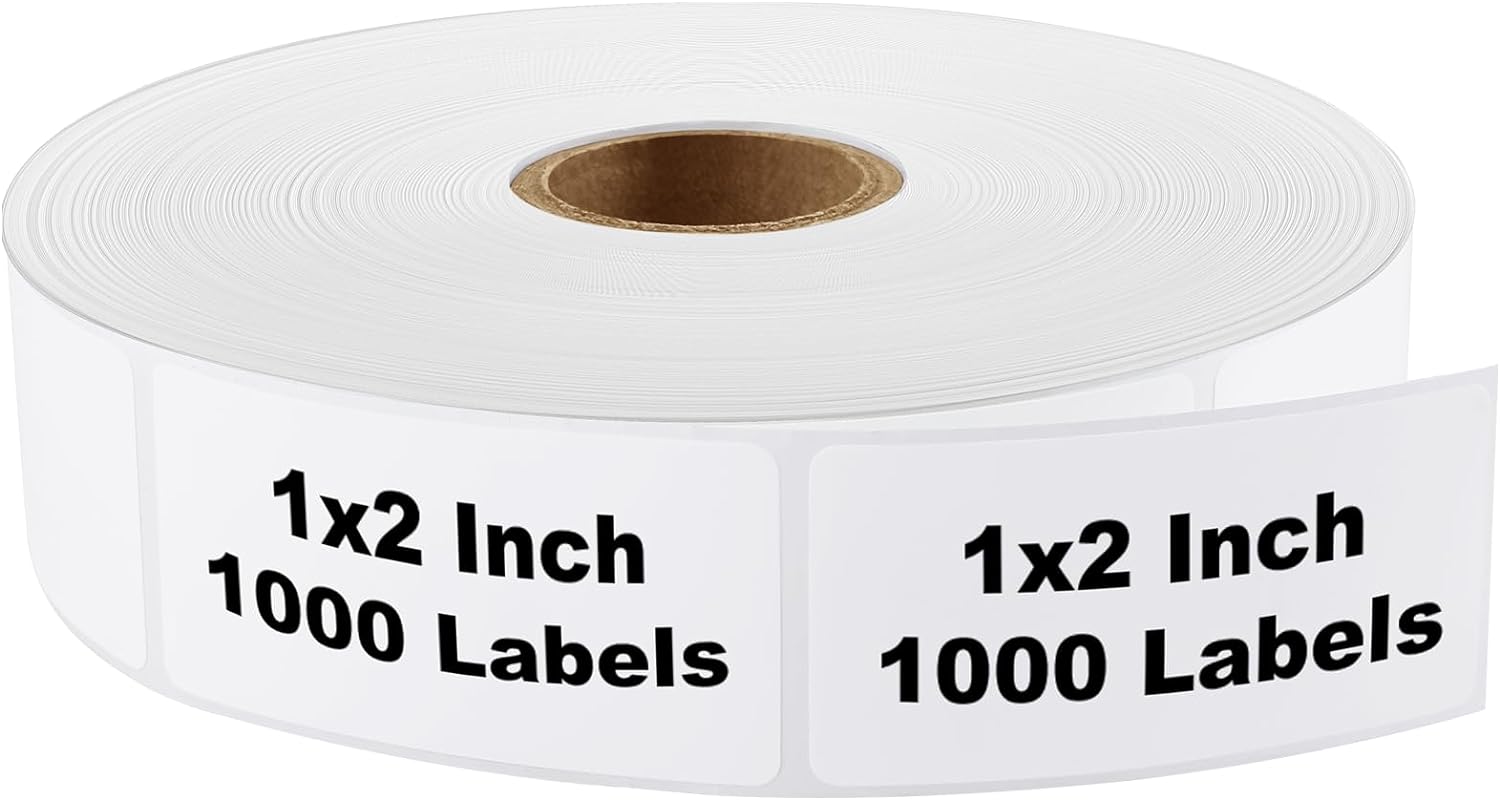 $5.99 MaxGear 1000 Removable Freezer Labels, 1"x2" Removable Stickers for Freezer and Bottle Jar Labels, Ideal for Food Containers and Pantry Organization, No Scrubbing, - $5.99