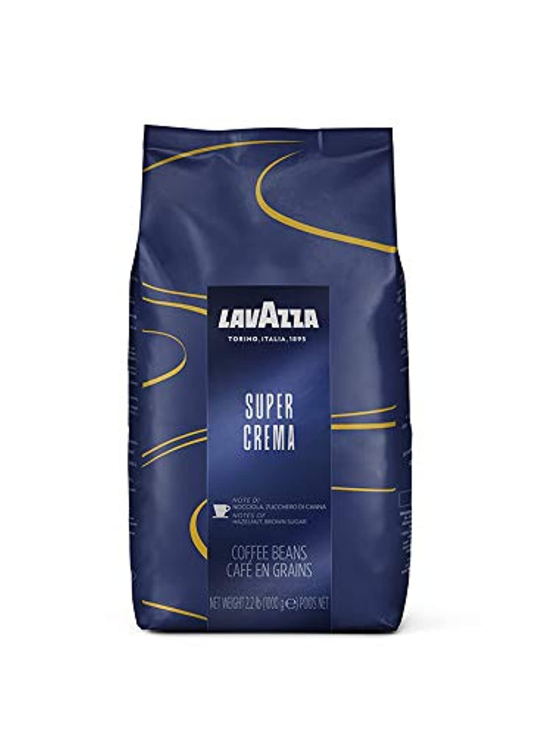 Lavazza Super Crema Whole Bean Coffee Blend, 2.2 Pound (Pack of 6) , Value Pack, Mild and creamy medium espresso roast with notes of hazelnut and brown sugar $68.13