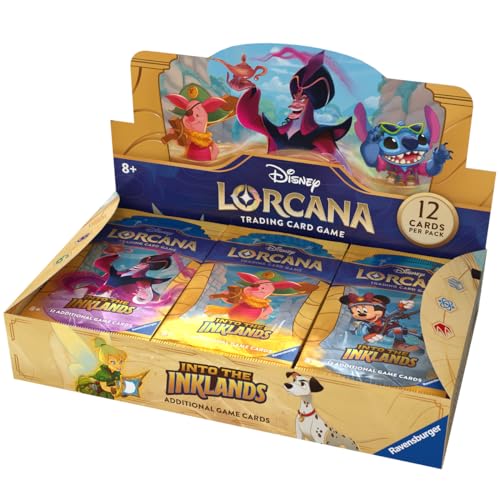 Ravensburger Disney Lorcana TCG: Into the Inklands Booster Pack Display | 24-Pack Set | Premium Trading Cards | Ideal for Collectors & Disney Enthusiasts | Suitable for A - $85.53