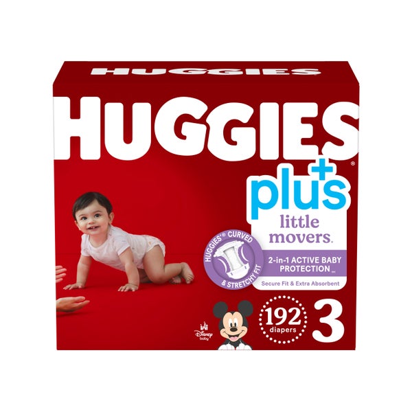 Huggies Plus Diapers Sizes 3 - 7 at Costco