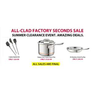 All-Clad Factory Seconds sale