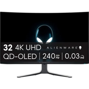 DELL/BEST BUY - Alienware - AW3225QF 31.6" QD-OLED Curved 4K UHD 240Hz .03-ms G-SYNC Gaming Monitor with HDR (HDMI, USB-C) - $899.99 + Free Shipping