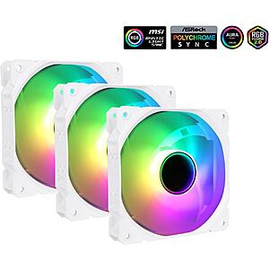 SAMA 3x white ARGB case fans - Sama Official Store via Newegg $9.99