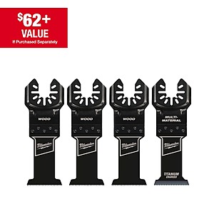 60% off 1-3/8 in. Multi-Tool Oscillating Blade Set (4-Piece) $19.97 at Home Depot