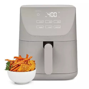 CruxGG 6qt Air Fryer Gray: 1500W Electric Fryer, Dishwasher-Safe Parts, 2-Year Warranty, 6-Quart Capacity $49.99 YMMV at Target