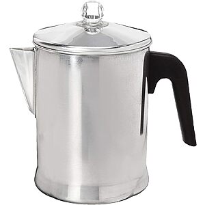 Amazon.com: Primula Today Aluminum Stove Top Percolator Maker Durable, Brew Coffee On Stovetop, 9 Cup, Silver: Electric Coffee Percolators: Home & Kitchen $12.99