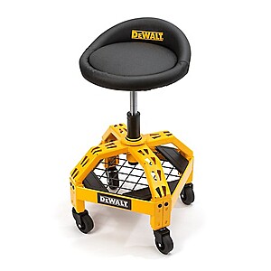 26.75" DeWALT Adjustable Creeper Shop Stool w/ Casters $70 + Free Store Pickup