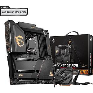 Msi meg x670e ace am5 Motherboard $419.99 at Newegg
