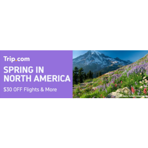 $30 Off on US-CANADA Flights at Trip.com