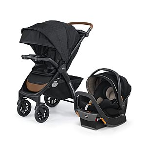 Amazon.com: Chicco Bravo Primo Trio Travel System, Quick-Fold Stroller with Chicco KeyFit 35 Zip Extended-Use Infant Car Seat and Stroller Combo | Springhill/Black $559.99