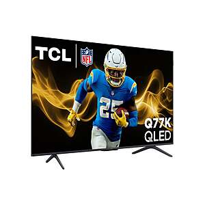 TCL 55" Class - Q77 Series - 4K UHD QLED Smart TV - Allstate 3-Year Protection Plan Bundle Included for 5 Years of Total Coverage* - $309.00 at Costco