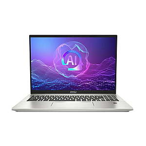 MSI Prestige A16 AI+: 16" 4K OLED, Ryzen AI 9 365, 32GB LPDDR5, 1TB SSD, Win 11 Pro $1099.99 at Newegg