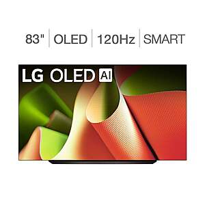Costco Members: 83" LG B4 Series 4K OLED TV + 5-Yr Wty + $100 Costco Shop Card $1850 + Free Shipping