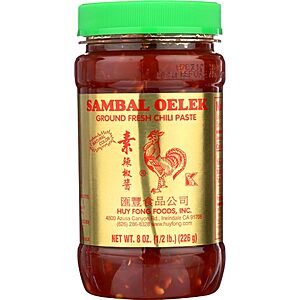 8oz Huy Fong Sambal Oelek Ground Fresh Chili Paste alt=