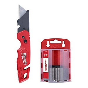 Milwaukee FASTBACK Folding Utility Knives with Blade Storage and 50-Pack General Purpose Utility Blade Set $19.97 at Home Depot