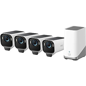 eufy Security eufyCam S3 Pro 4-Cam Kit with Homebase 3 $539 at Eufy Official Store via Newegg